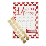 1 Kraapekaardi komplekt 14 asja, mida ma sinu juures armastan S&otilde;brap&auml;eva kraabitav tr&uuml;kk Romantiline &otilde;nnitluskaart armastajatele B