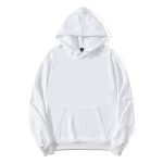 &Uuml;hev&auml;rviline Pullover Hoodie Aasaga kapuuts Meeste Naiste Pikkade varrukatega Pullover T&ouml;&ouml;riided Reklaamitop S valge