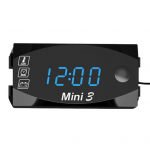 3-&uuml;hes elektrooniline kell universaalne mootorratta voltmeetertermomeetri kellaekraan