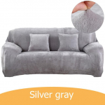 Sametine diivanikate elutoa jaoks padjakate Paks veniv pl&uuml;&uuml;s, tahke pehme diivanikatted, elastne sektsioonku&scaron;eti kate 4-seat 235-300cm