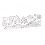 S&uuml;sinikterasest lillel&otilde;ikamismall, reljeefsed &scaron;abloonid