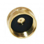 Tahke messingist t&auml;idis 1LB propaani gaasiballooni silindri &uuml;henduspesa kaitsev tihendatud kork