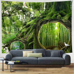 1 tk Metsa loodusmaastik Gobel&auml;&auml;n Pol&uuml;estervaibast seinariip elutuppa Magamistoa Kontori kodukaunistus Toakaunistus 230x180cm