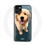Coque Iphone 13 Pro Golden Retriever Marron