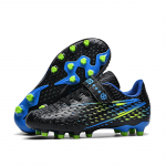 Laste Jalgpallijalatsite &Uuml;hing FG Koolijalgpallisaapad Klambrid Rohutossud Poisid T&uuml;drukud &Otilde;uesporditreening Spordijalatsid 30 must