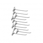 10 tk konksud Kulumiskindlad eemaldatavad metallist stabiilsed v&otilde;rkpaneelide riidepuud kodu jaoks 5 cm must