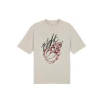 Jordan X Travis Scott Leegitr&uuml;kiga Kivist &Uuml;mmarguse Kaelusega L&otilde;tv L&uuml;hikeste Varrukatega T-s&auml;rk Meeste Topid Aprikoos DO4102-104 XS