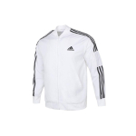 Adidas triibuline treeningjakk logoga Meeste jakid Valge H14635 XL white