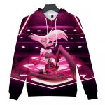 Hazbin Hotel Anime Hoodie Lipsuv&auml;rv Kapuuts T&auml;navar&otilde;ivad Multikad tr&uuml;kitud kapuutsiga dressipluus Mehed Naiste Cosplay Spordipullorid M