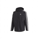 Adidas Originals Trefoil Triip Logoga Vabaaja Spordi T&otilde;mblukuga Kapuutsiga Jakk S&uuml;gisene V&auml;ljalase Meeste Jakid Must GD5844 XL