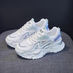 Naiste tossud Uus kevad Luksus V&otilde;rk Hingav Sport Valged kingad Naine Platvorm Jooksmine Vulkaniseeritud kinga Treenerid 35