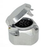 13 kontaktiga 12 V vastupidav alumiiniumist euro haagise pistikupesa veekindel asenduspistiku pesa koos katte haagise paadi elektripistikuga h&otilde;be