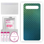 apgo Protective Skin Sticker for the back compatible with Meizu 17 Pro, Wrap Film, Foil, Vinyl - Pattern Carbon Chameleon CAKA1