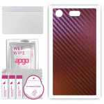 apgo skin sticker film foil vinyl for the BACK compatible with Sony Xperia XZ1 Compact, scratch-resistant, easy to install - Carbon Chameleon CAKA5