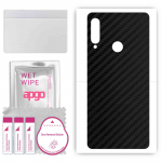 apgo Protective Skin Sticker for the back compatible with Lenovo K10 Note, Wrap Film, Foil, Vinyl - Pattern Carbon Black