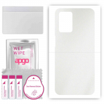 apgo Protective Skin Sticker for the back compatible with Realme Narzo 30 5G, Wrap Film, Foil, Vinyl - Pattern Matte Transparent