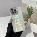 Luksuslik Glitzy Laser Rainbow objektiivi kaitse&uuml;mbrisega iPhone 15 Pro Max 14 Plus 13 12 11 Pro k&otilde;ikeh&otilde;lmav kukkumiskaitse kate iPhone 15 Pro Max
