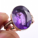 Naturaalse Aafrika amet&uuml;sti v&auml;&auml;riskiviga 925 h&otilde;bedast kahev&auml;rviline s&otilde;rmus S.6.5 B3k69