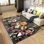 Splatoon, arvutim&auml;nguri koomiksite ala vaip, vaibavaip elutoa diivani uksemattide kaunistamiseks, laste m&auml;ngimiseks m&otilde;eldud libisemiskindel p&otilde;randamatt 40x60cm
