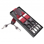 Mood Suspenders Nahast Klambrid Traksid Vintage Casual Suspensorio beež