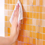 Vannitoa WC veekindel isekleepuvad kleebised plaaditapeet oranž