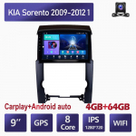 9-tolline Android Carplay KIA Sorento 2009-2012 jaoks 1 Autoraadio Multimeedia Videopleier GPS Navigatsioon WIFI 4+64GB 4+64GB