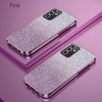 L&auml;ikiv Glitter Plating Silikoonist &uuml;mbris Samsung Galaxy A55 A 55 A35 A25 A15 A05 A05S A54 A34 A24 A14 A04s Bling pehme tagakaas Galaxy A55 roosa