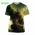 Uus 3D-printimine Pirate Ship Print T-s&auml;rgid Meeste vabaaja l&uuml;hikeste varrukatega isikup&auml;ra Lahe t&auml;navastiilis T-s&auml;rk Top Oversized T-s&auml;rgid S