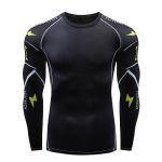 Meeste pikkade varrukatega vest Jooga Fitness Print Casual Training Top kiiresti kuivavad riided M