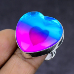 Bi-Color Tourmaline Gemstone 925 Sterling Silver gift Jewelry Ring Size 7 s7s75