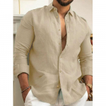 Meeste puuvillased linased vabaaja s&auml;rgid Kerged kottis hingavad kevads&uuml;gised pikkade varrukatega spordis&auml;rk Hawaii rev&auml;&auml;riga s&auml;rgid Mehed XXXL