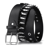 Rivet Belt gooti punk rock stiilis Y2k Belt meeste ja naiste p&uuml;ksid 110cm must