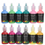12 v&auml;rvi tindiga v&auml;rvi vedel DIY Airbrush Paint Art tint auto k&auml;sit&ouml;&ouml;ks Tile Rocks 348 ml