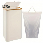 Pesukorv tolmukindla kaanega Kokkupandav disain Suure mahutavusega veekindlad m&auml;nguasjad tekid Hoiukorraldaja m&auml;&auml;rdunud riiete takistus hall