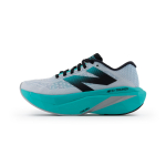 New Balance FuelCell SuperComp Trainer v3 Cyber Jade Naiste Tennised Sinakasroheline Valge H&otilde;bedane-Metallik WRCXLW4 37.5 gray
