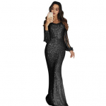 Naiste l&otilde;pukleit Tutt Varrukad Tutt Slim Fit V kaelaga &uuml;hev&auml;rviline litrid kalasaba&auml;&auml;re &otilde;htukleit kokteilipeokleit maksikleit S &scaron;ampanjav&auml;rvi