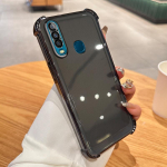 Turvapadja p&otilde;rutuskindel TPU &uuml;mbris koos objektiivi kilega VIVO Y78 Y77 Y77E Y35 Y20 Y21S Y16 Y17 Y18 Y52S Y76S Y200i Y200 X70 X80 X90 X100 Pro S15 S17 S18 S19 Pro jaoks Vivo Y52S must