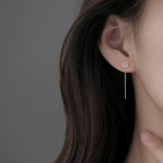 Rose Tutsel Ear Line Naiste S999 h&otilde;bedane lihtsa temperamendiga pikad superhaldja k&otilde;rvar&otilde;ngad &otilde;&otilde;nsa disainiga k&otilde;rvar&otilde;ngad 99