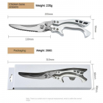 K&ouml;&ouml;gi kana luu k&auml;&auml;rid, tugevad k&auml;&auml;rid paksendatud roostevabast terasest multifunktsionaalsed k&auml;&auml;rid kana kala liha toiduk&auml;&auml;rid
