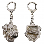 Rottweiler, Rott, Rottie I - Silver-plated key ring with dog, handbag decoration, backpack pendant by Art-Dog brand