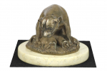 Staffordshire Bull Terrier, Staffy II - dog figurine, dog silhouette figurine, trophy for Art-Dog dog show exhibition