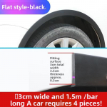 S&uuml;sinikkiust mustriga auto rataste rehvikaared &Uuml;ldised auto rataste poritiivad Sarvekaared Dekoratiivsed huuled Laiendatud vormitud kaitse 3.5cm*1.5m must