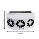 Uus P&auml;ikeseenergial t&ouml;&ouml;tav Auto Jahutusventilaator Radiaatori Ventilaator Akna Ventilatsioon Radiaator V&auml;ljat&otilde;mbeventilaator Auto Elektriseadmete jaoks valge