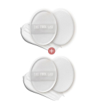 The Tool Lab Igap&auml;evane puhastuspuff (Kahekordne plaan/&Uuml;ksik toode) 4 daily cleansing puffs white