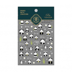 Cartoon Panda Nail Art Kleebis 5D Bambuskiri Veekindel PET Isekleepuv naiste T&uuml;drukute V&otilde;ltsk&uuml;&uuml;nte kaunistus Kleebis Peotarbed Kingitus A