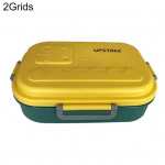 Bento Box lekkekindel kaasaskantav kommiv&auml;rvi sahtliga disainitud l&otilde;unakonteiner kooli jaoks 2Grids kollane