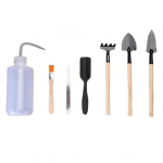 Mahlakate taimede t&ouml;&ouml;riistad Mini roostekindel plastikust kaktuse bonsai istutuskomplekt aeda 3