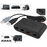 4port USB pour adaptateur contr&ocirc;leur pour Nintendo Gamecube NGC Switch - Wii U - PC 3en1_lht6168