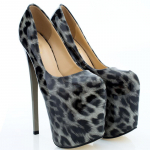 Mood Seksikad 19cm &Uuml;lik&otilde;rged Kontsad Platvorm Naiste Pumbad Suur Suurus 50 Patendiga Leopard Stiletto Kontsaga Peo Feti&scaron; Tantsukingad Daamidele 34 pruun