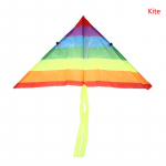 Rainbow tuulelohe koos 50M Kite Line Outdoor tuulelohedega laste m&auml;nguasjaga lastele kingitus aias riidest m&auml;nguasjaga as the picture
